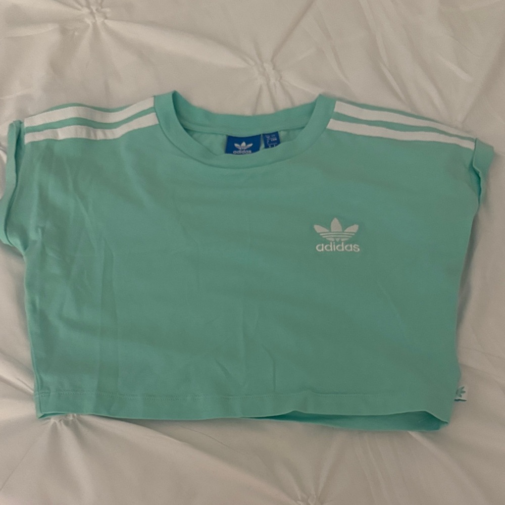 Adidas  Mint Green crop T-Shirt